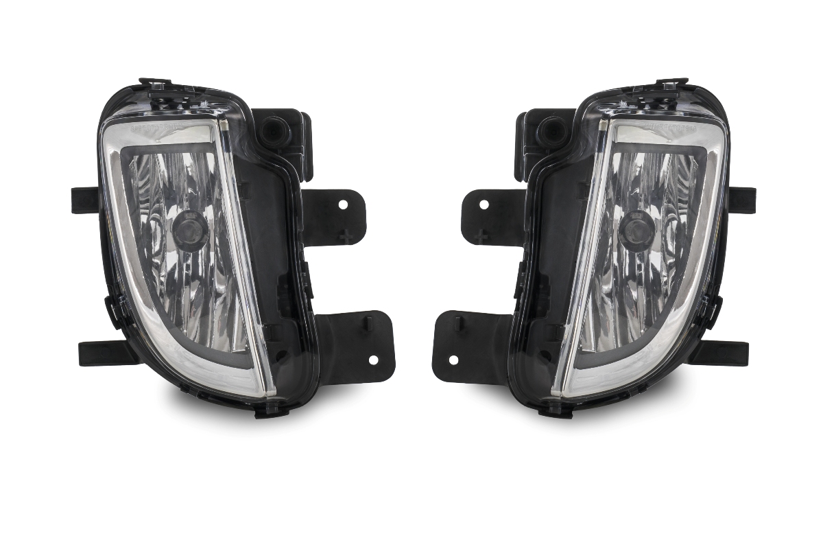 2x Nebelscheinwerfer Schwarz Klarglas H8 Birnen L + R für VW Golf 6 VI GTI GTD