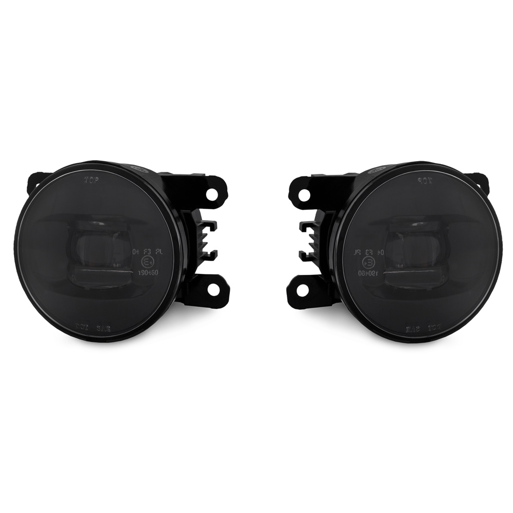 2x LED Nebelscheinwerfer SET Schwarz Smoke Links + Rechts für Peugeot 407 607