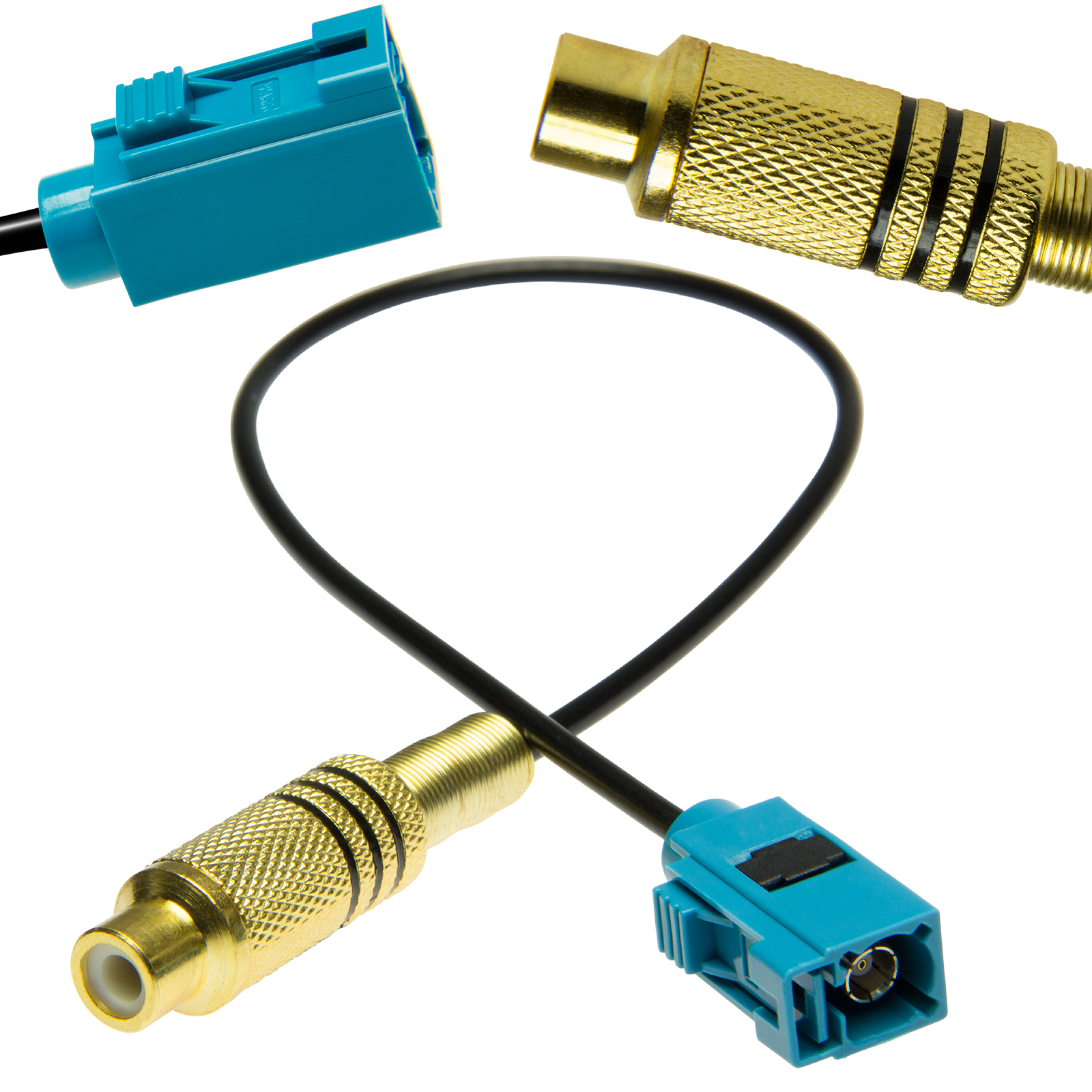 Cinch Fakra Adapter RCA Video Rückfahrkamera für Mercedes Radio NTG 2.5 4 NTG4