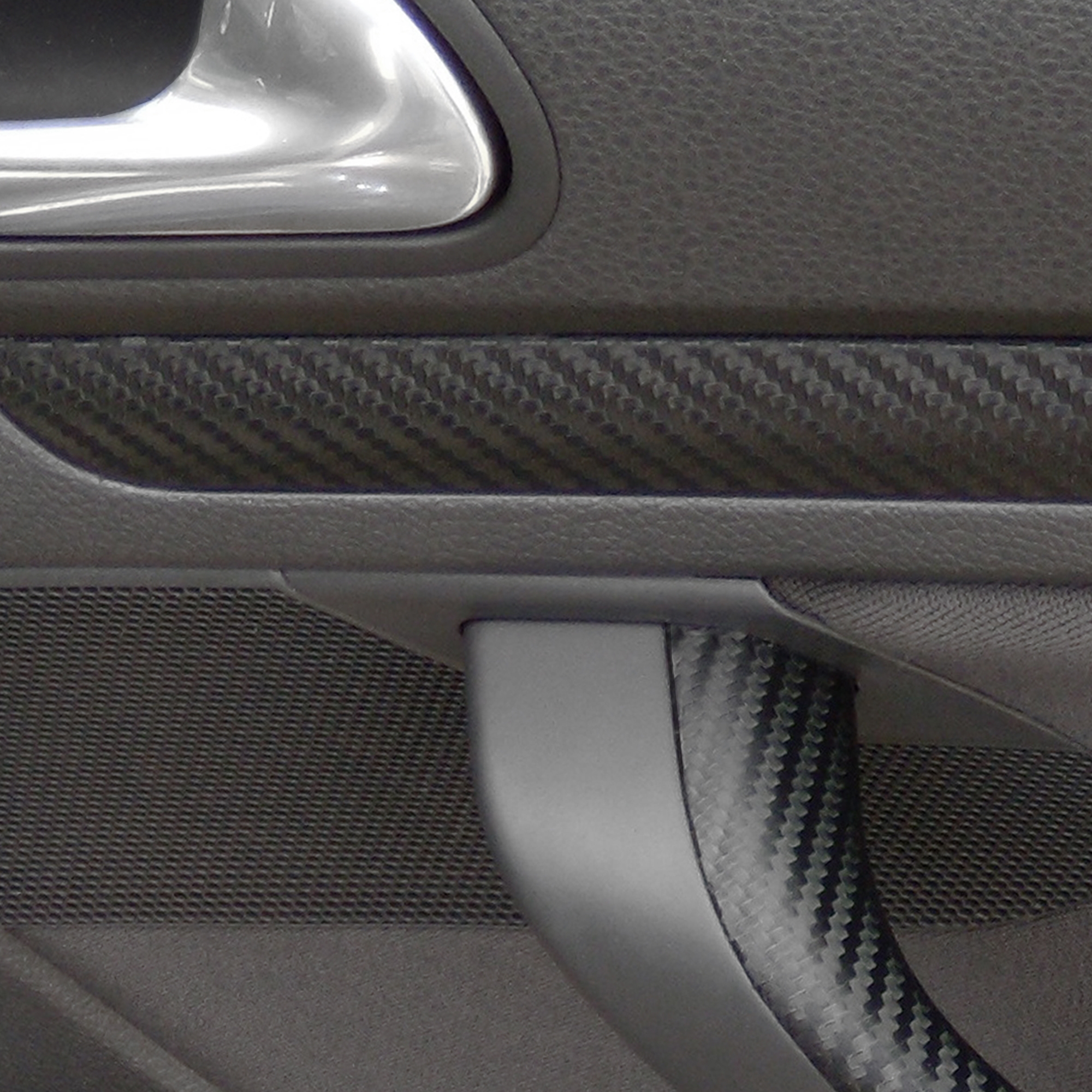Premium Innenraum Zierleisten Dekor Blende Design Folie Auto Set in Chrom