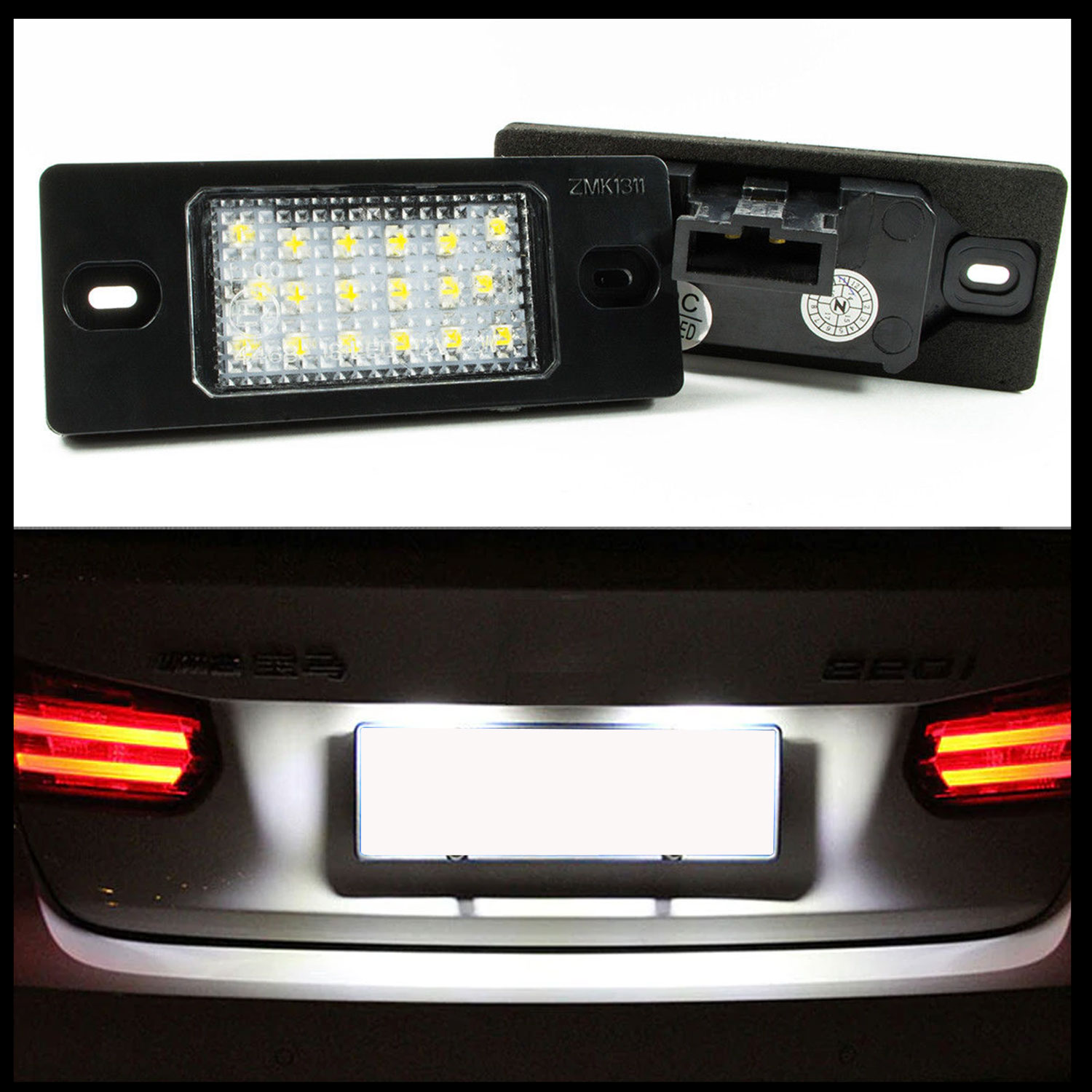 2x LED PREMIUM Kennzeichenbeleuchtung für VW Golf 4 5 Variant Bora Passat 3BG B5