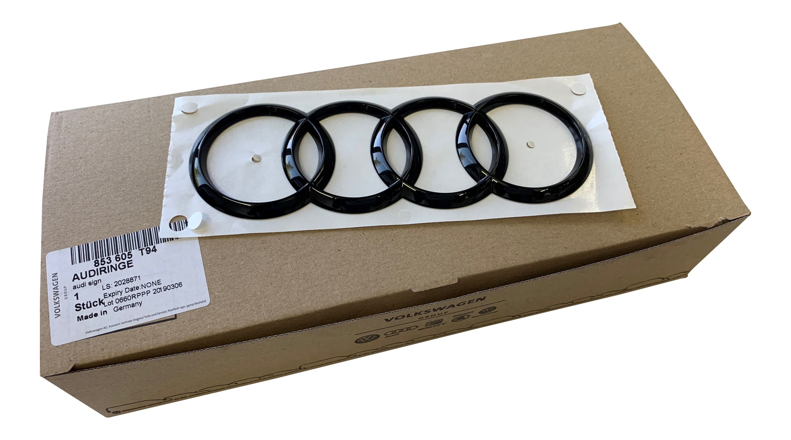 Original Audi Black Edition Ringe Schwarz für Audi A5 S5 RS5 II F5 Sportback