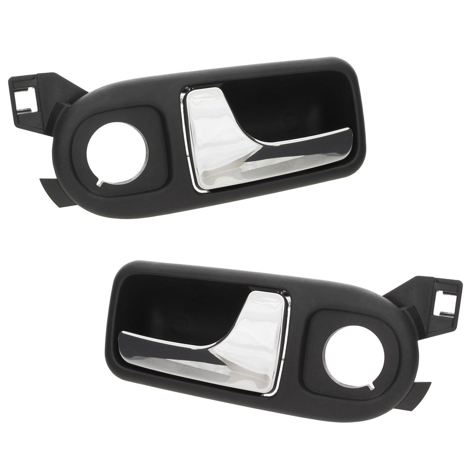 Türgriff VORNE LINKS + RECHTS Innen Chrom in SCHWARZ für VW Lupo / Seat Arosa