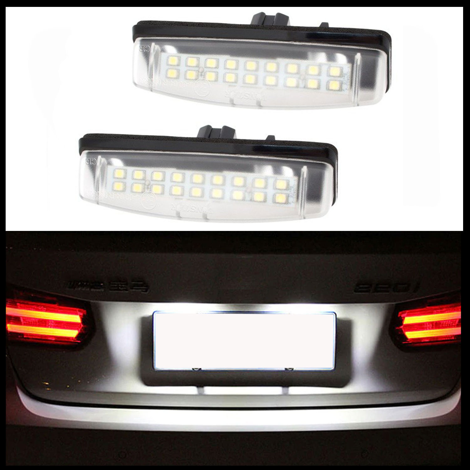 LED Kennzeichenbeleuchtung Leuchten 2x 18SMD für Lexus ES GS LS RX