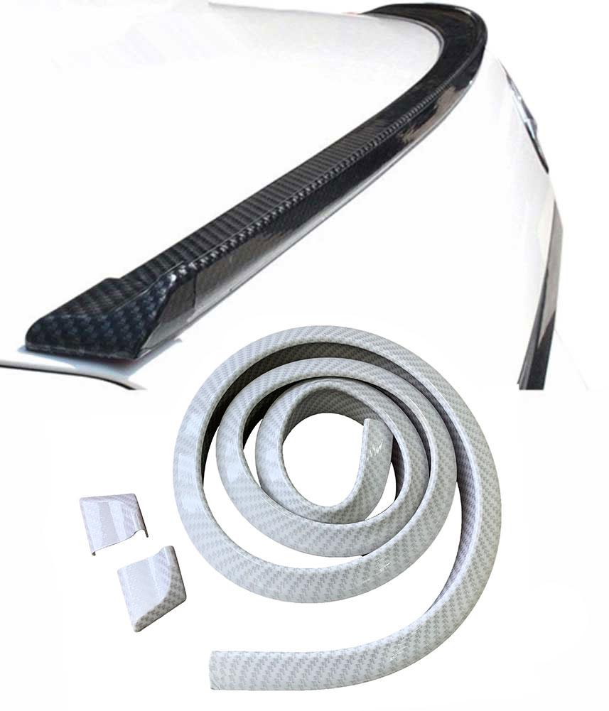 Kofferraumspoiler Heckspoiler Spoiler Lippe CARBON WEISS für viele Fahrzeuge