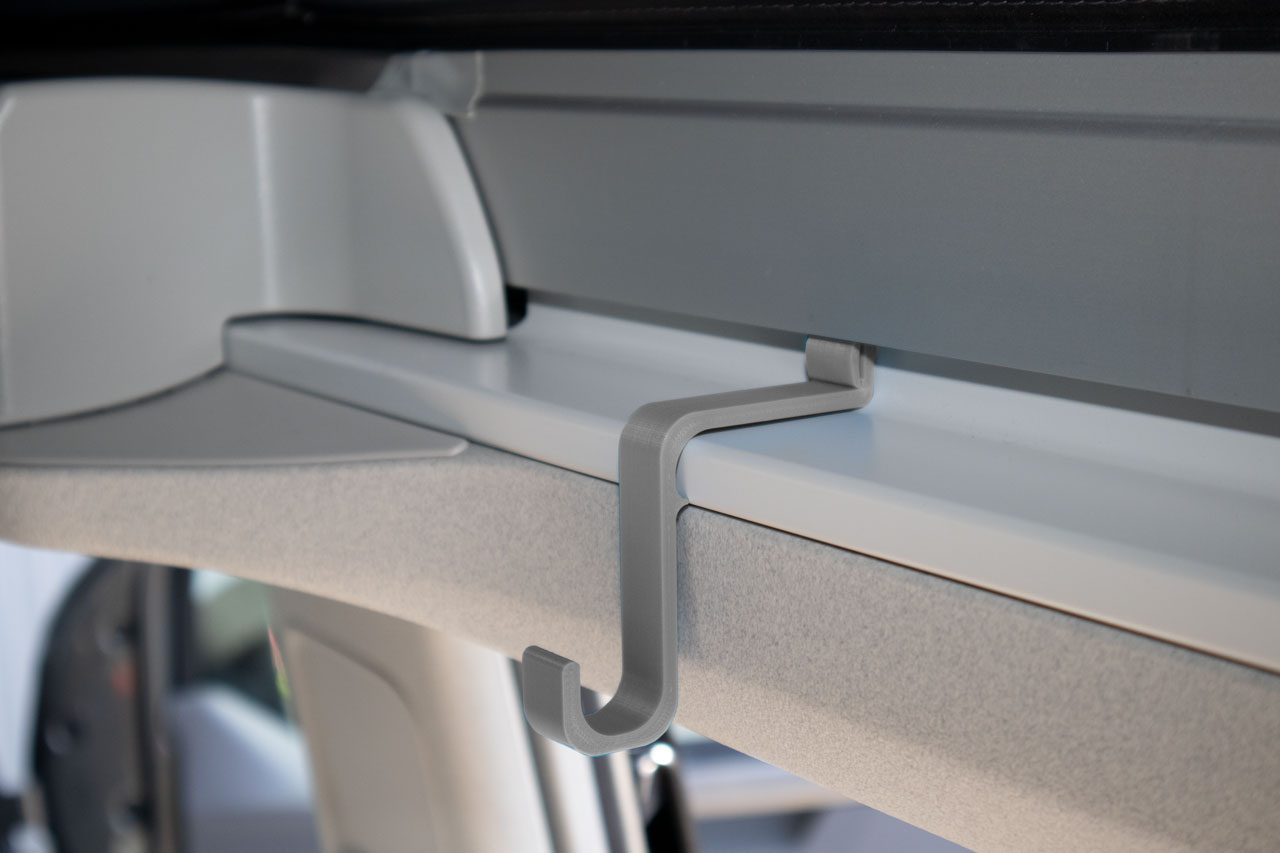 Kleiderhaken / Kleiderstange  mit Dachbefestigung für VW T5 / T6 Bulli