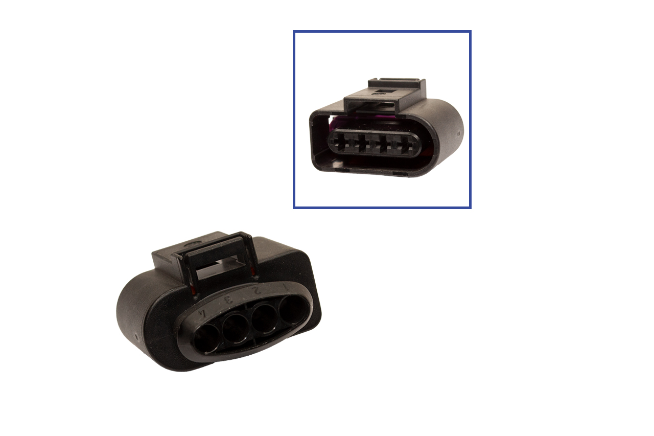 Reparatursatz Stecker 4 polig 1J0 973 724 Steckergehäuse für VW Audi Seat Skoda