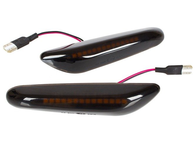 Premium LED Seitenblinker Schwarz Smoke für BMW 5er E60 E61 F07 F10 F11 F30 E83