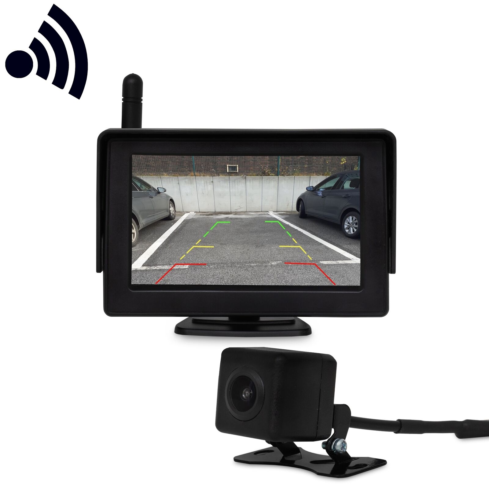 Wireless Funk Rückfahrkamera mit Monitor PDC Einparkhilfe für viele Fahrzeuge