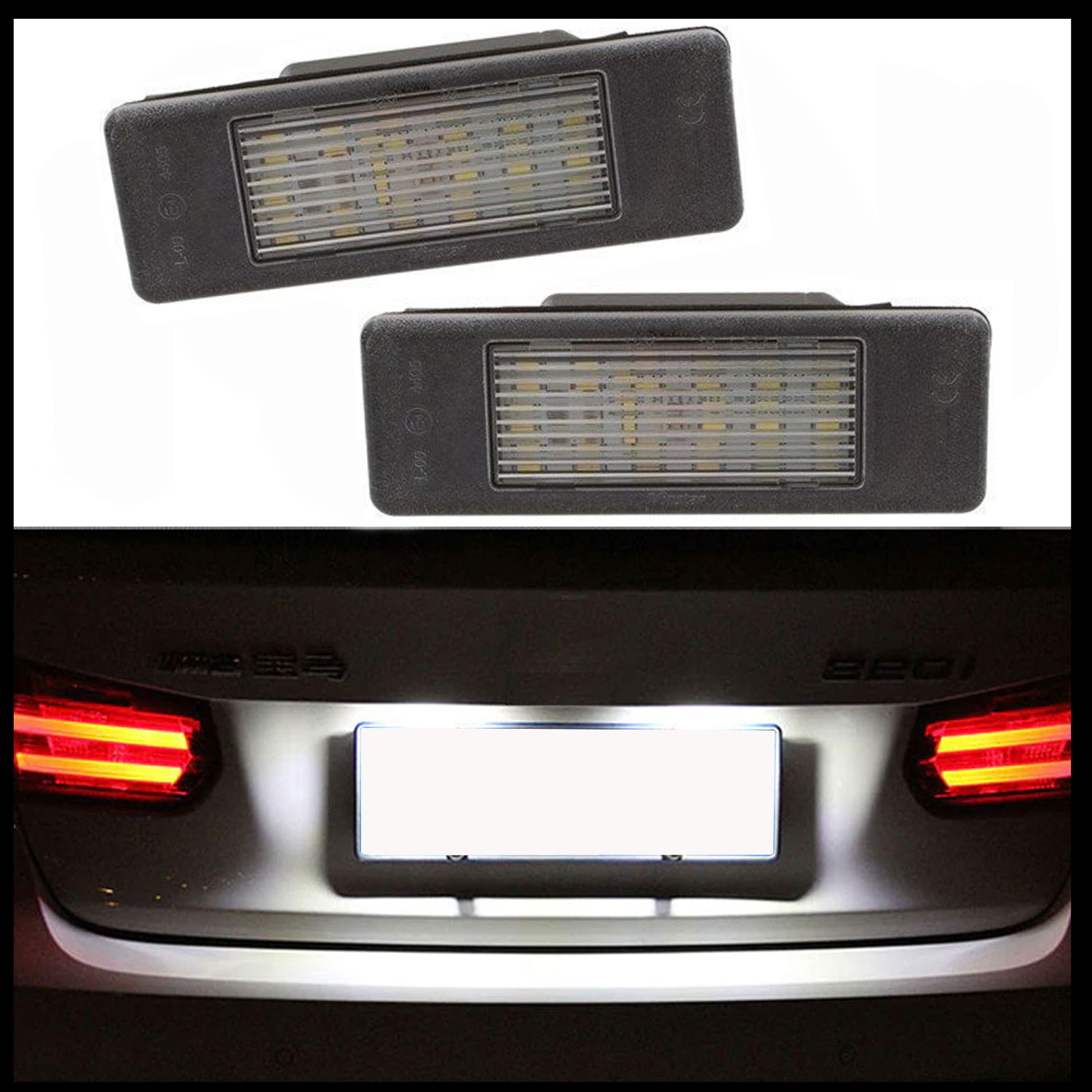 2x LED PREMIUM Kennzeichenbeleuchtung für Mercedes Sprinter W906 / Viano W639