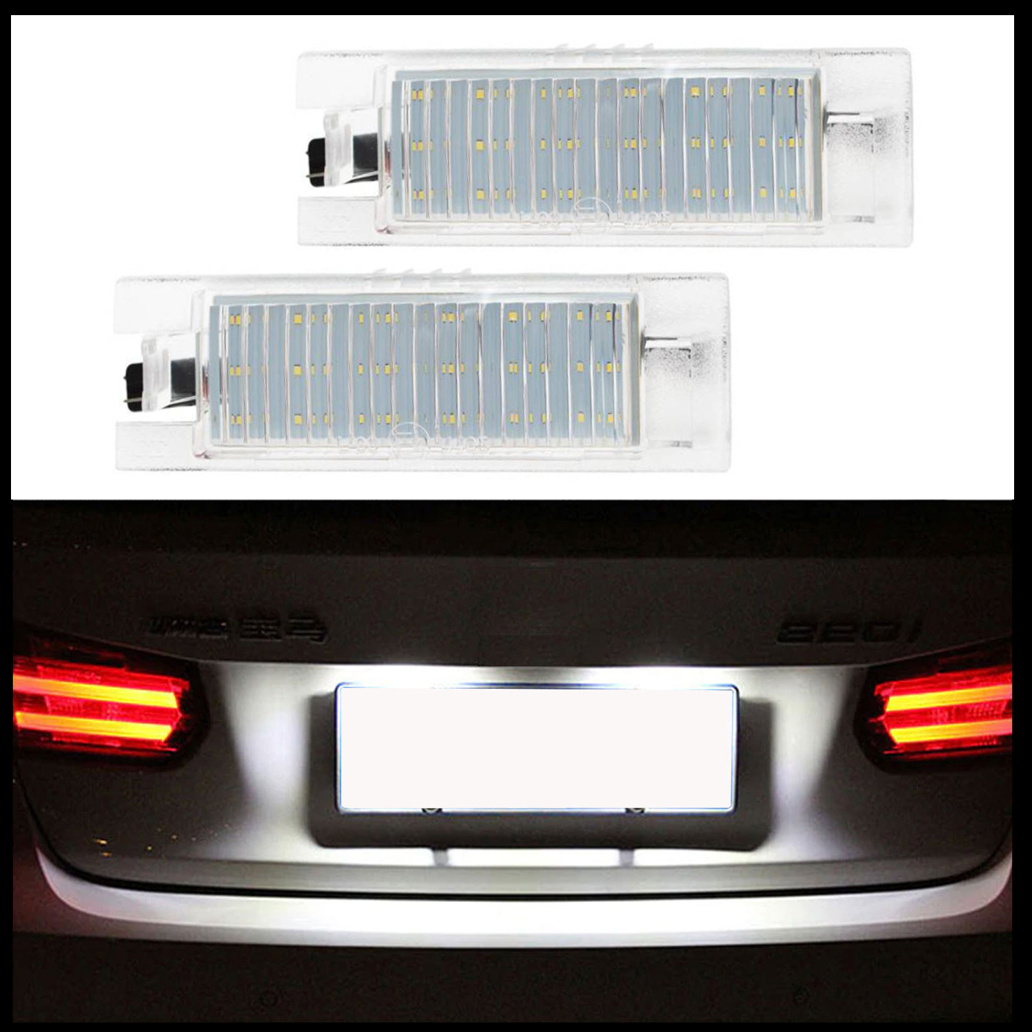 2x LED SMD Kennzeichenbeleuchtung für Fiat Linea 2007- Multipla 99-10 Tipo 2015-