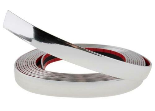 25mm Profi Chrom Stripe Streifen Selbstklebend Aufkleber z.B. für PKW Kühlergrill Zierleisten Dekor Leisten etc.