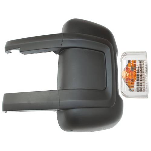 Spiegelgehäuse Gehäuse Außenspiegel Spiegel Ersatz Reparatur + Blinker Orange Seitenblinker / Für einen Spiegel mit LANGEM ARM LINKS (Armlänge ca. 19cm + 20cm) für Fiat Ducato / Citroen Jumper / Peugeot Boxer