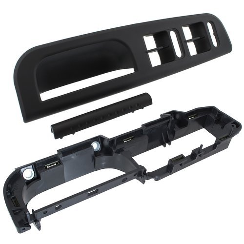 Türgriff 4er Griff Abdeckung Innen + Blende + Halterung Montage Unterteil SCHWARZ für VW Sharan 7M / Seat Alhambra