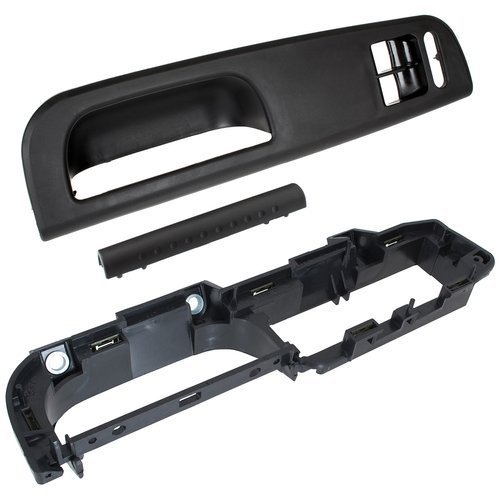 Türgriff 2er Griff Abdeckung Innen + Blende + Halterung Montage Unterteil SCHWARZ für VW Sharan 7M / Seat Alhambra