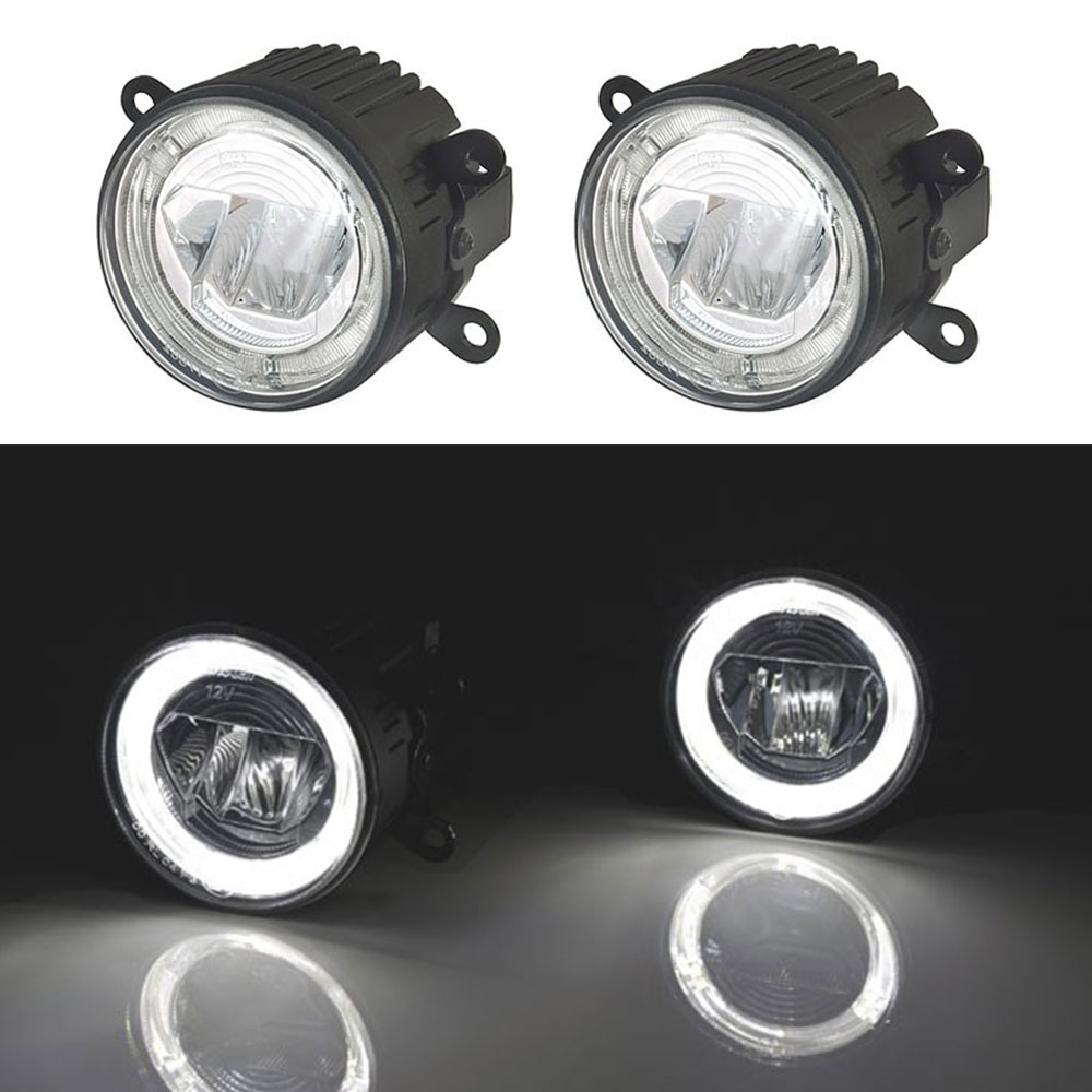 2x LED UNIVERSAL Tagfahrlicht / Nebelscheinwerfer Standlicht rund 90mm R87 DRL für Suzuki Alto Grand Vitara Ignis Jimny Splash Swift SX4