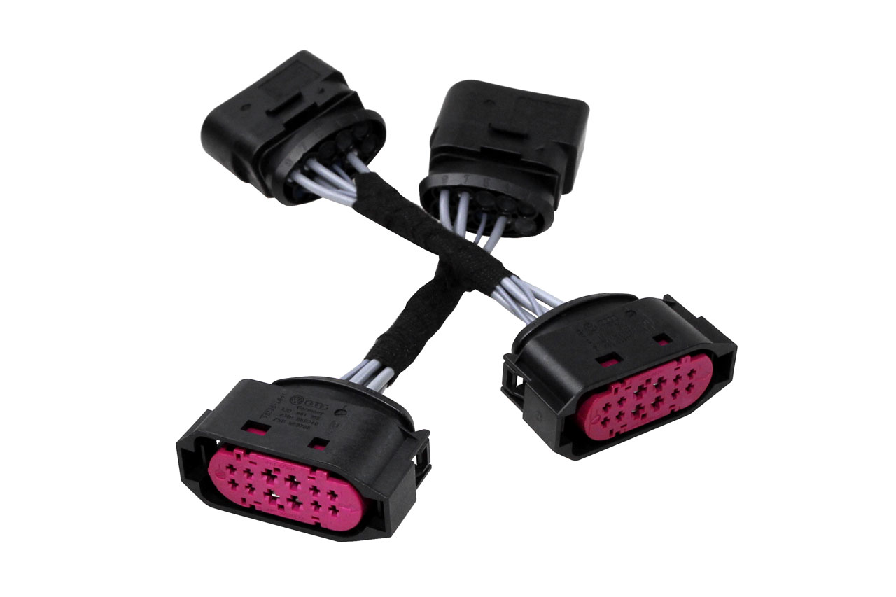 Original Kufatec Adapter Kabel Set zur Nachrüstung von LED High - Scheinwerfern für VW Arteon 3H