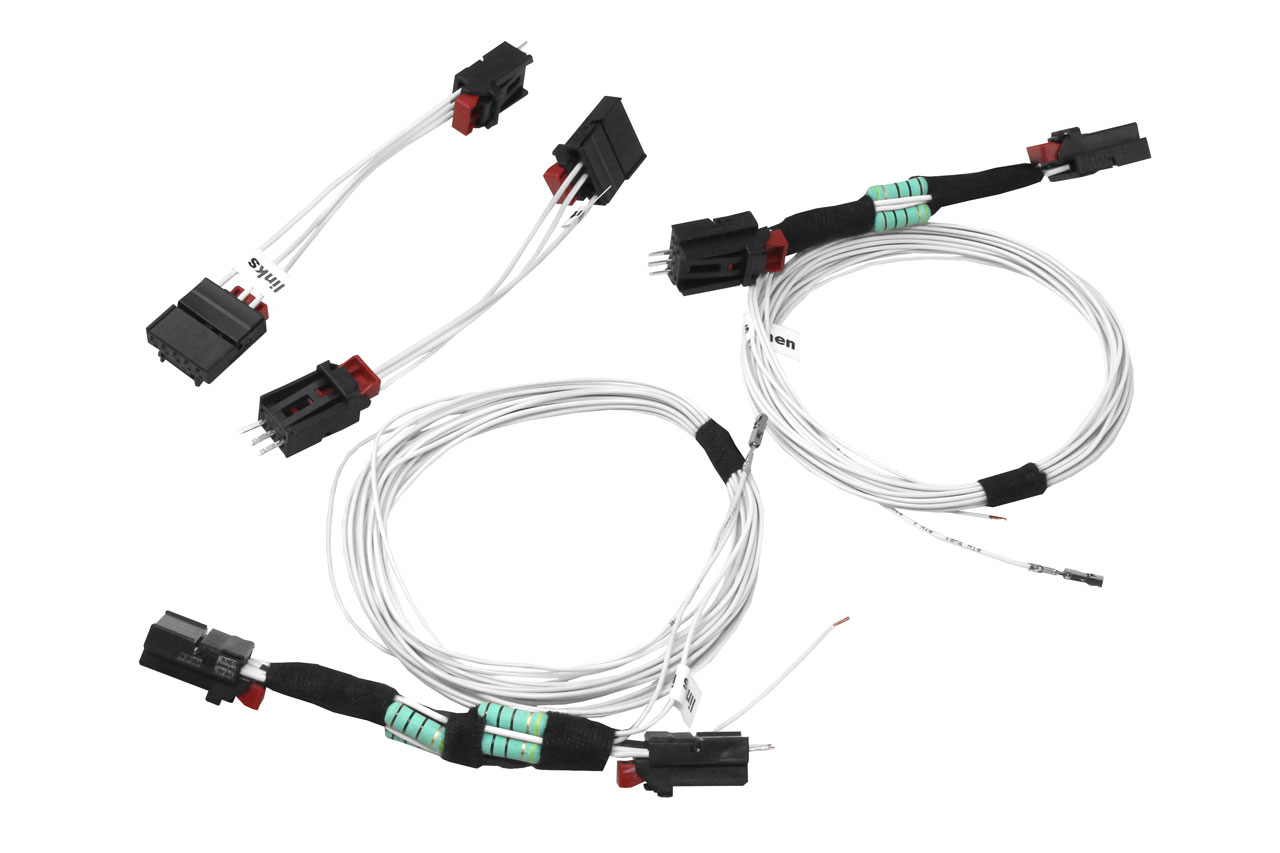 Original Kufatec Kabelsatz Kabelbaum Kabel Adapter zum Nachrüsten der Facelift LED Rückleuchten für Seat Alhambra 710 ab 2010-
