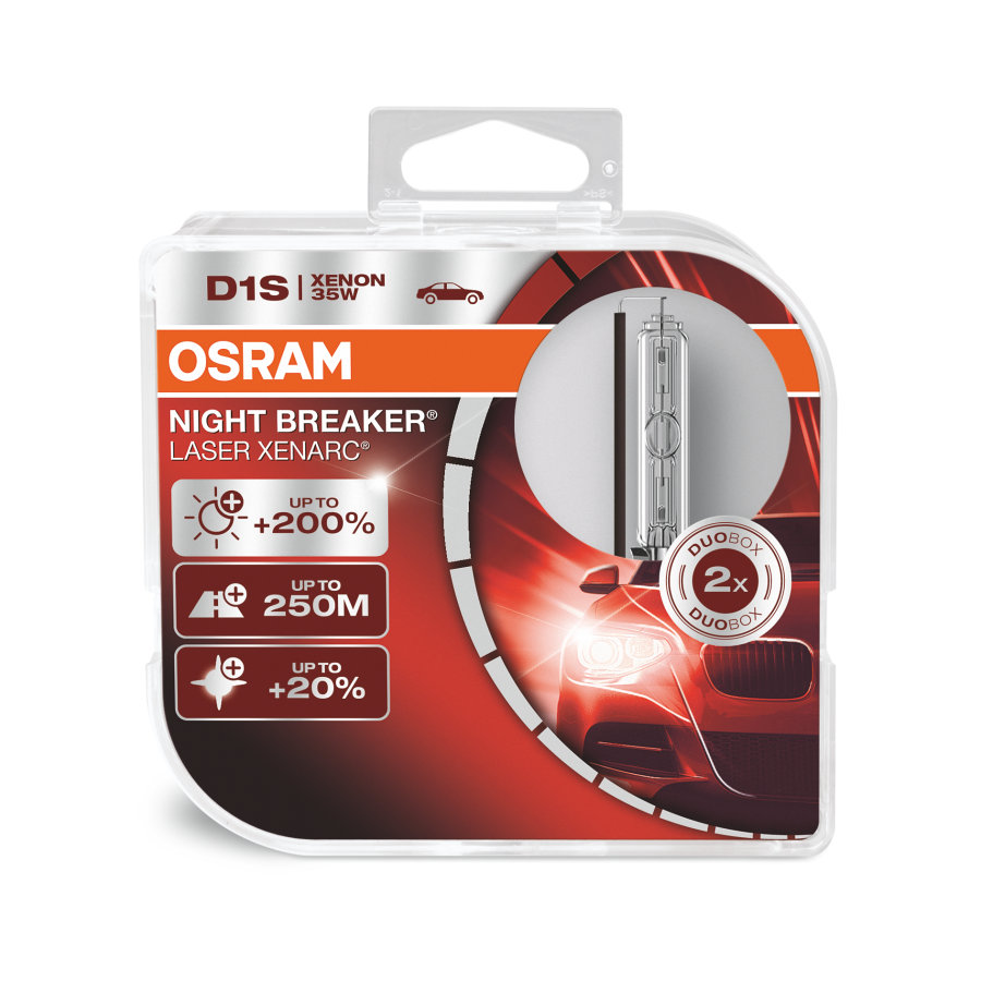 2 Stück OSRAM NIGHT BREAKER LASER Lampen Birnen für Xenon Scheinwerfer / Fassung D1s