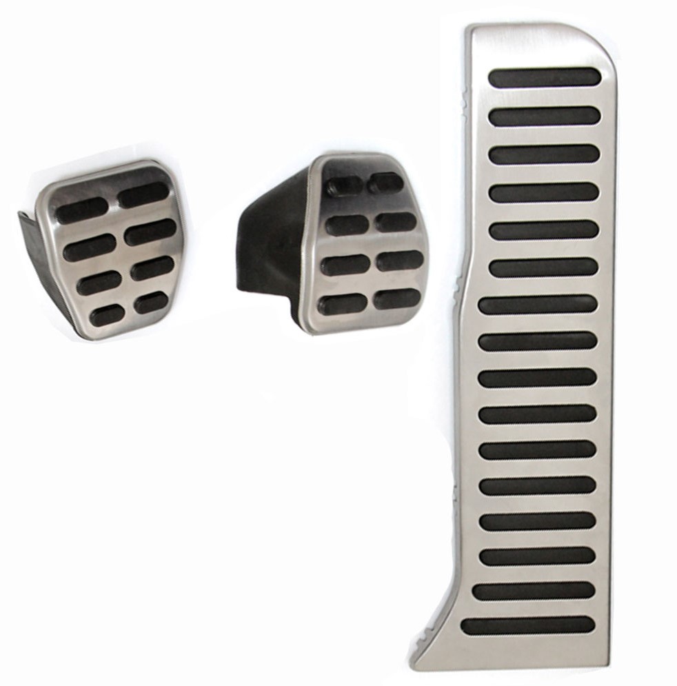 Sport Pedale (Hand- Schaltung) in Schwarz / Silber für VW Golf 5 V 6 VI Golf Plus Beetle 5C