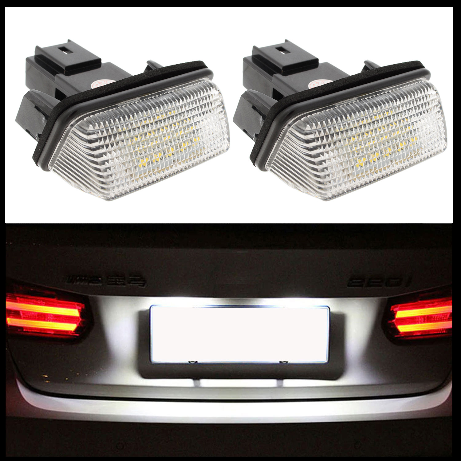 2x LED PREMIUM Kennzeichenbeleuchtung SMD für Toyota Auris I II Avensis III Corolla X Verso Yaris III