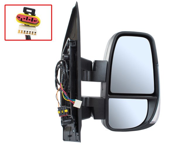 Aussenspiegel Spiegel elektrisch RECHTS - KURZ ARM VERSION - für Iveco Daily VI 2014-