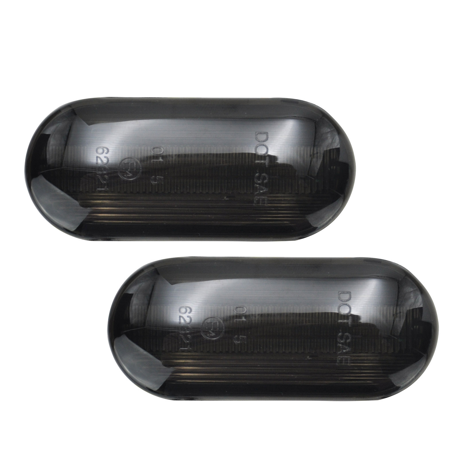 2x Premium Seitenblinker Blinker in Schwarz / Smoke für VW Sharan 7M Vento Caddy Skoda Octavia 1U
