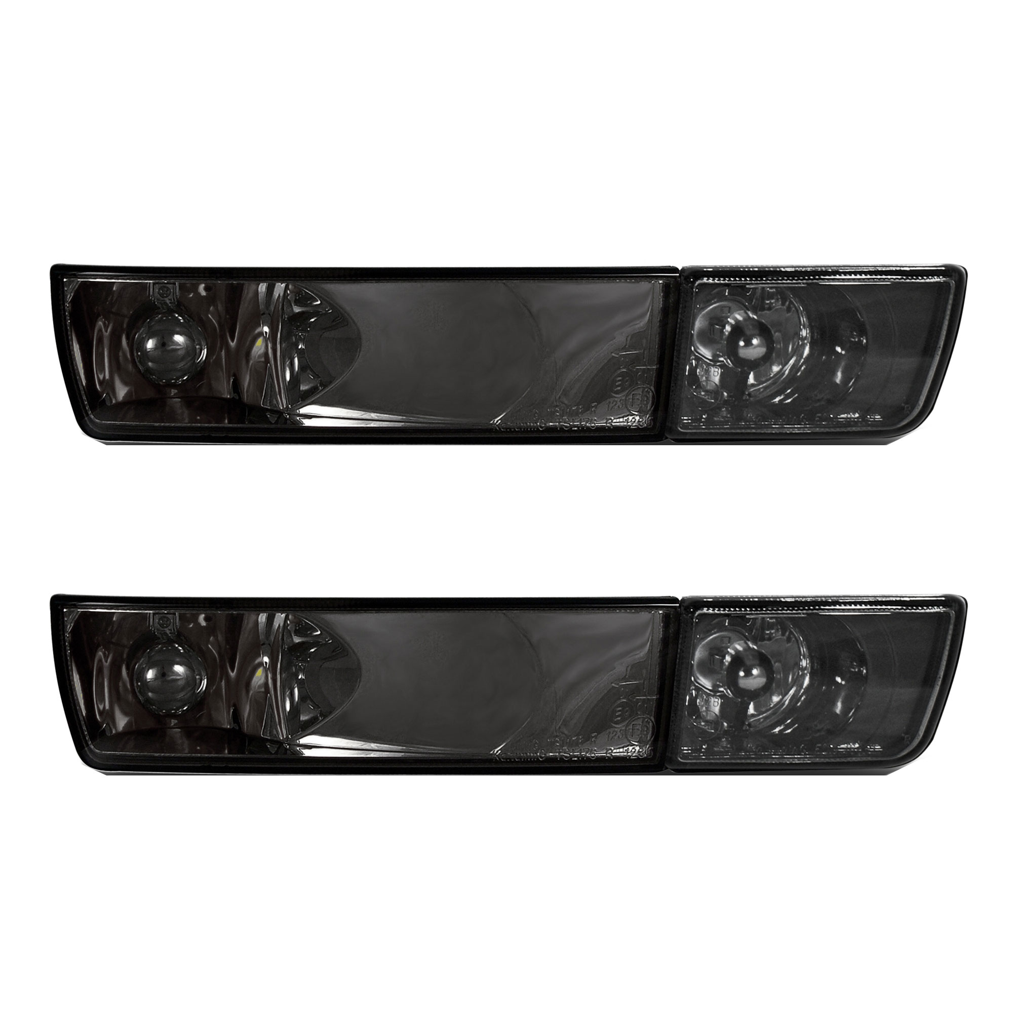 Frontblinker Blinker Klarglas SCHWARZ SMOKE für VW Golf 3 III / Vento ab 1991-1999