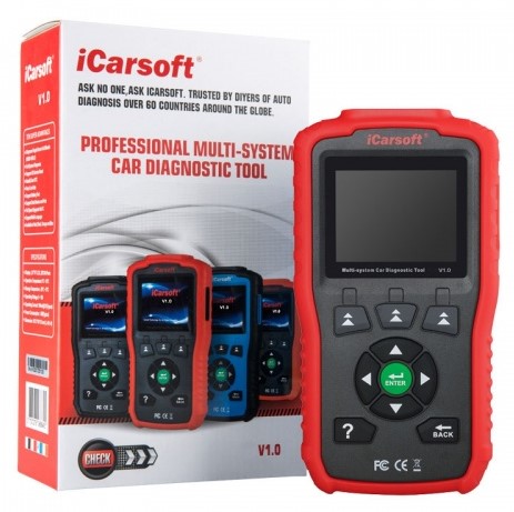 Original V1 iCarsoft Diagnose Gerät + Tasche / Fehler lesen löschen ABS Airbag Öl Service Reset uvm. für Mercedes Sprinter 905 906 / Vito Viano W638 W639