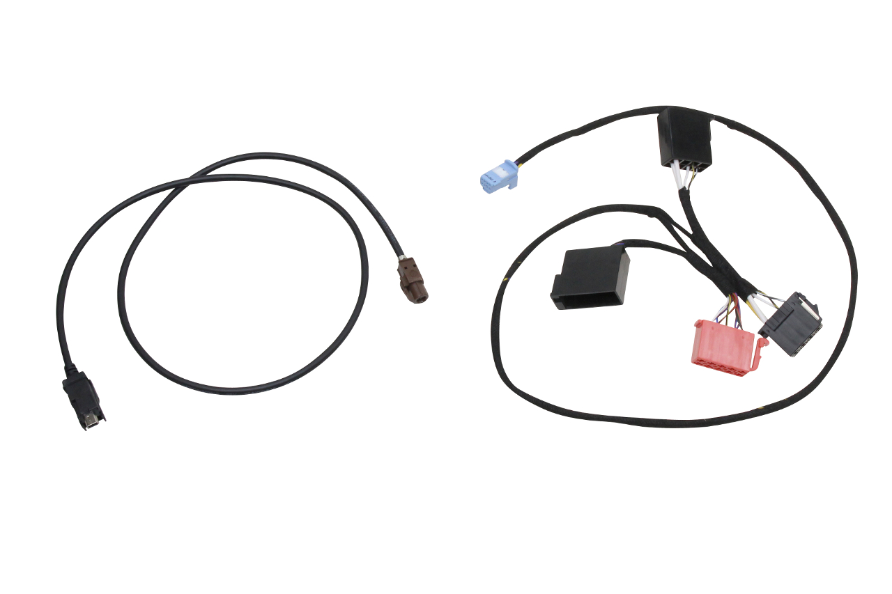 Original Kufatec Kabel Adapter Kabelbaum Multimedia USB Buchse vorne bei Nachrüstung Media Connect inklusive Multimedia Buchse für Smart Fortwo / Forfour 453