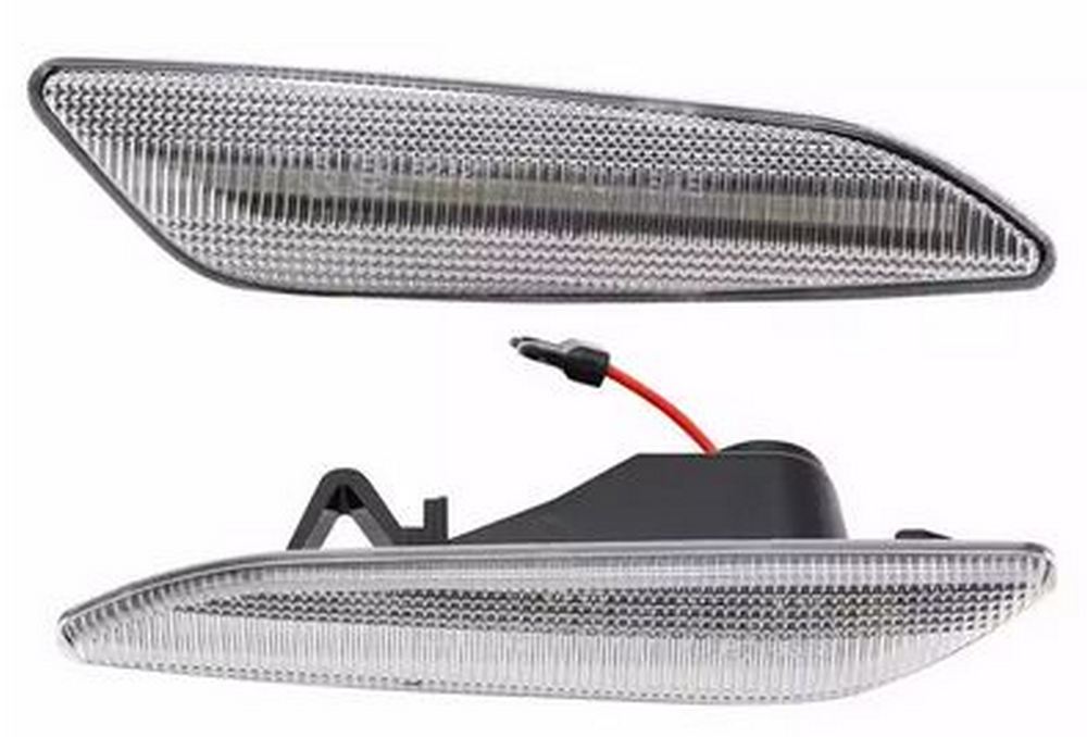 2x LED Seitenblinker Blinker in Silber SET für Alfa Romeo 147 ab Facelift 2005- / 156 ab 1997-