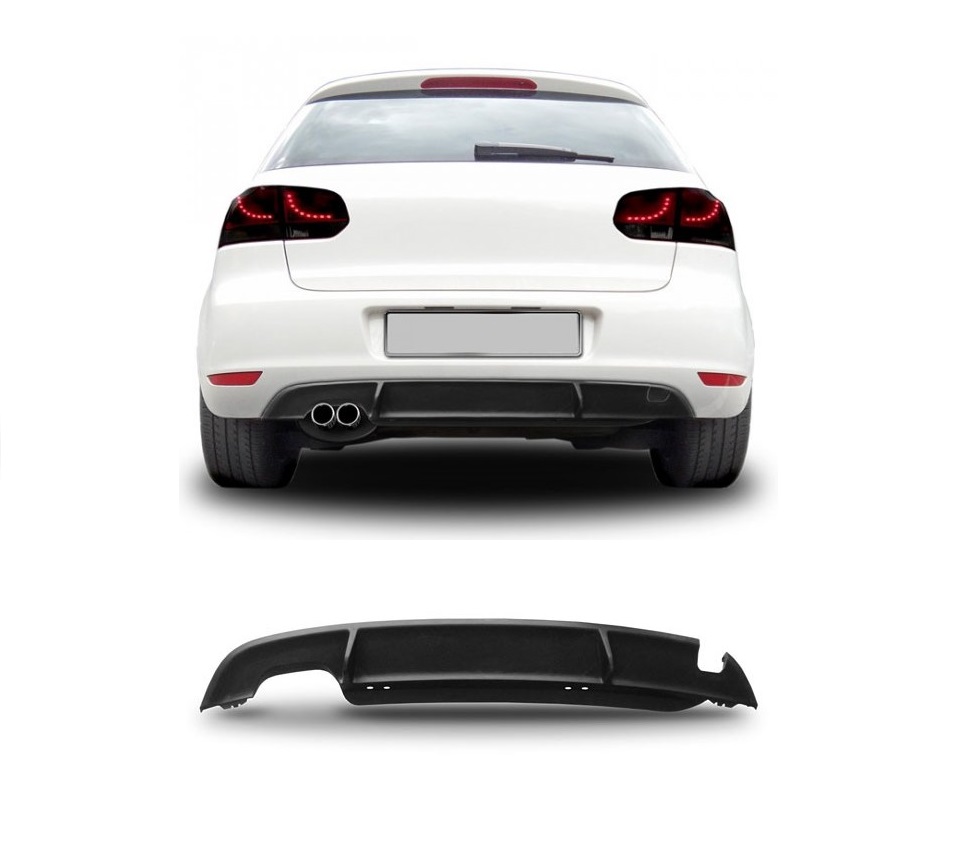 Heckdiffusor Diffusor Stoßstange Hinten Sport Look für VW Golf 6 VI ab 10/2008-