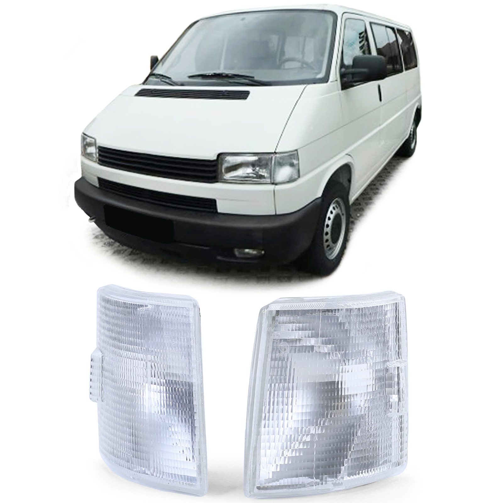 Frontblinker Blinker Weiß LINKS + RECHTS für VW T4 IV Bus + Transporter ab 1990-2004