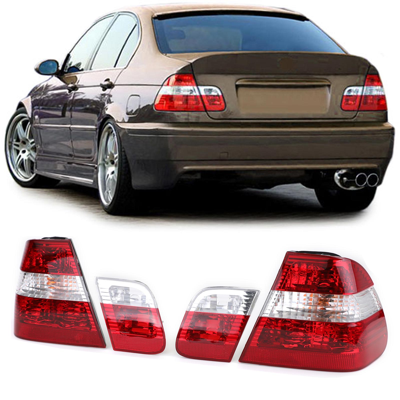 Rückleuchten Heckleuchten Facelift Optik für BMW 3er E46 Limousine 98-01