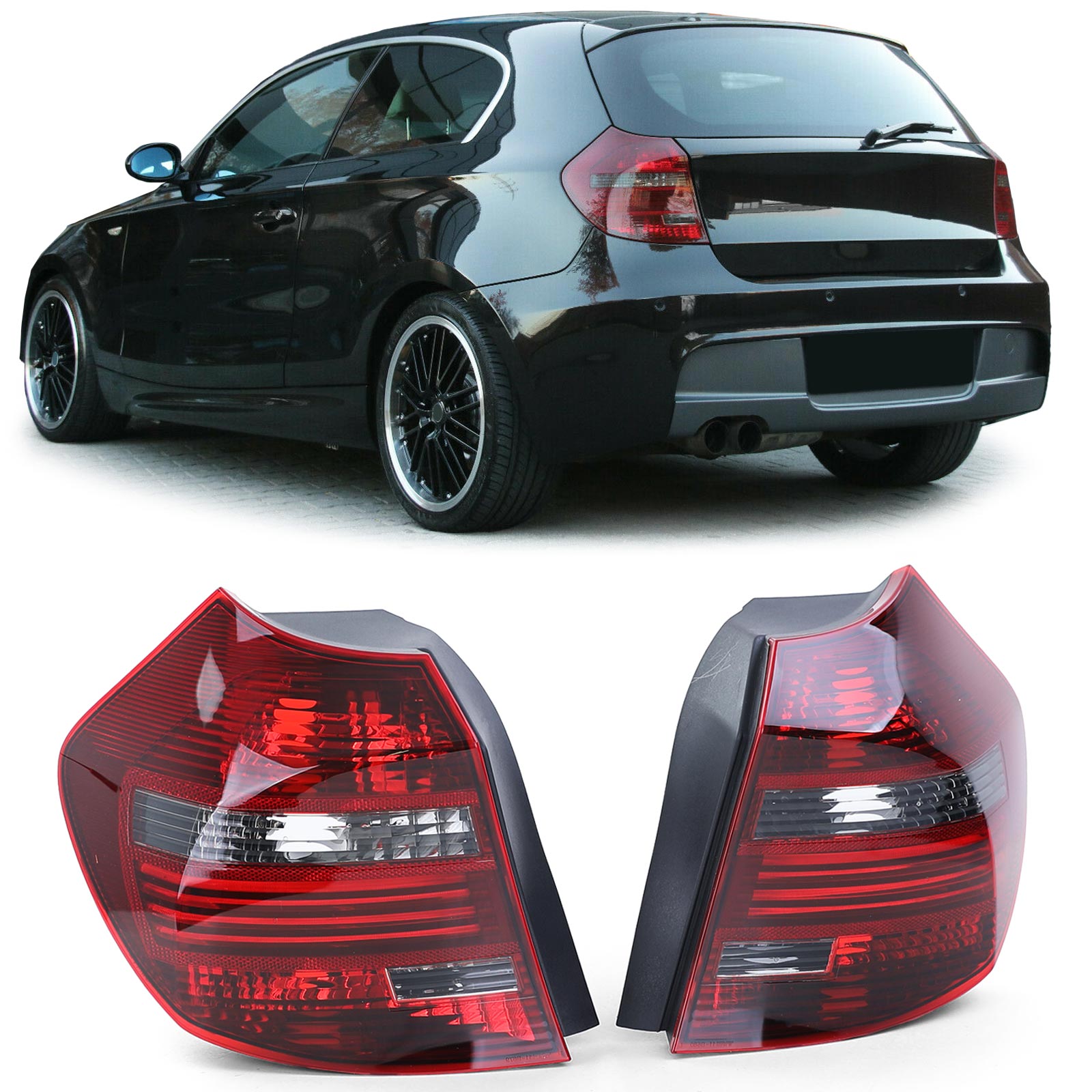 LED Rückleuchten Heckleuchten in Rot / Schwarz für BMW E81 E87 ab 2007-2012 nur mit Xenon!