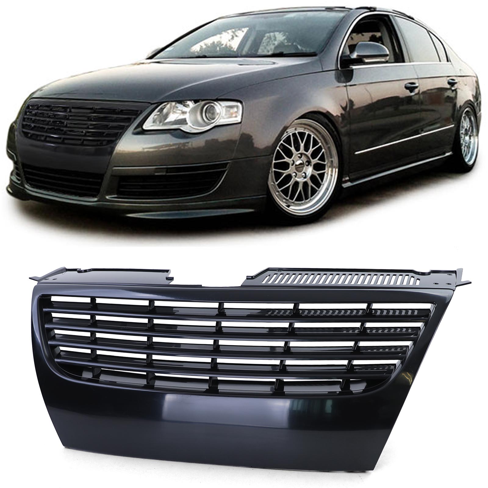 Kühlergrill Sportgrill Grill für VW Passat B6 3C ab 2005-2008