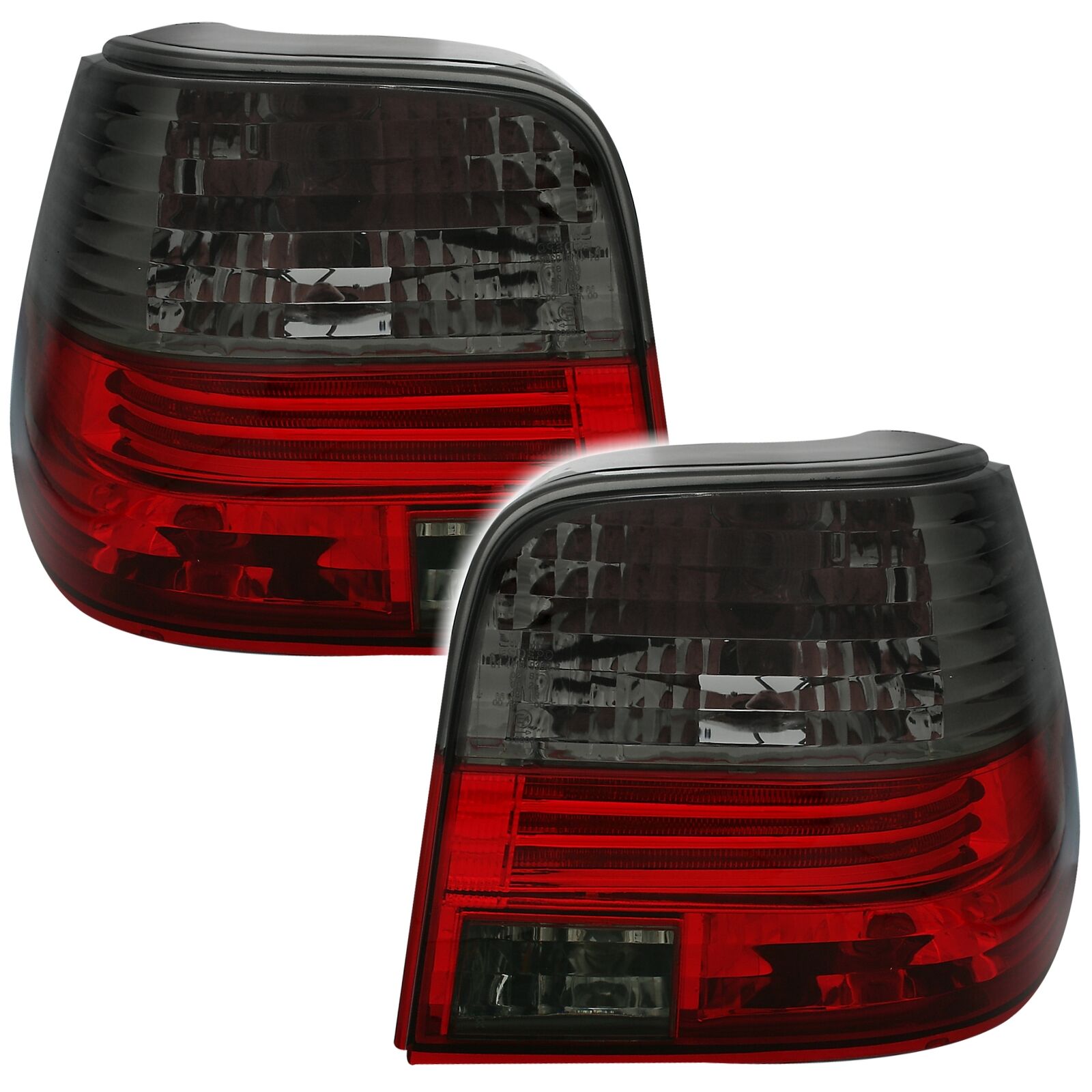 Rückleuchten Heckleuchten Klarglas Rot / Schwarz für VW Golf 4 IV 1997-2003