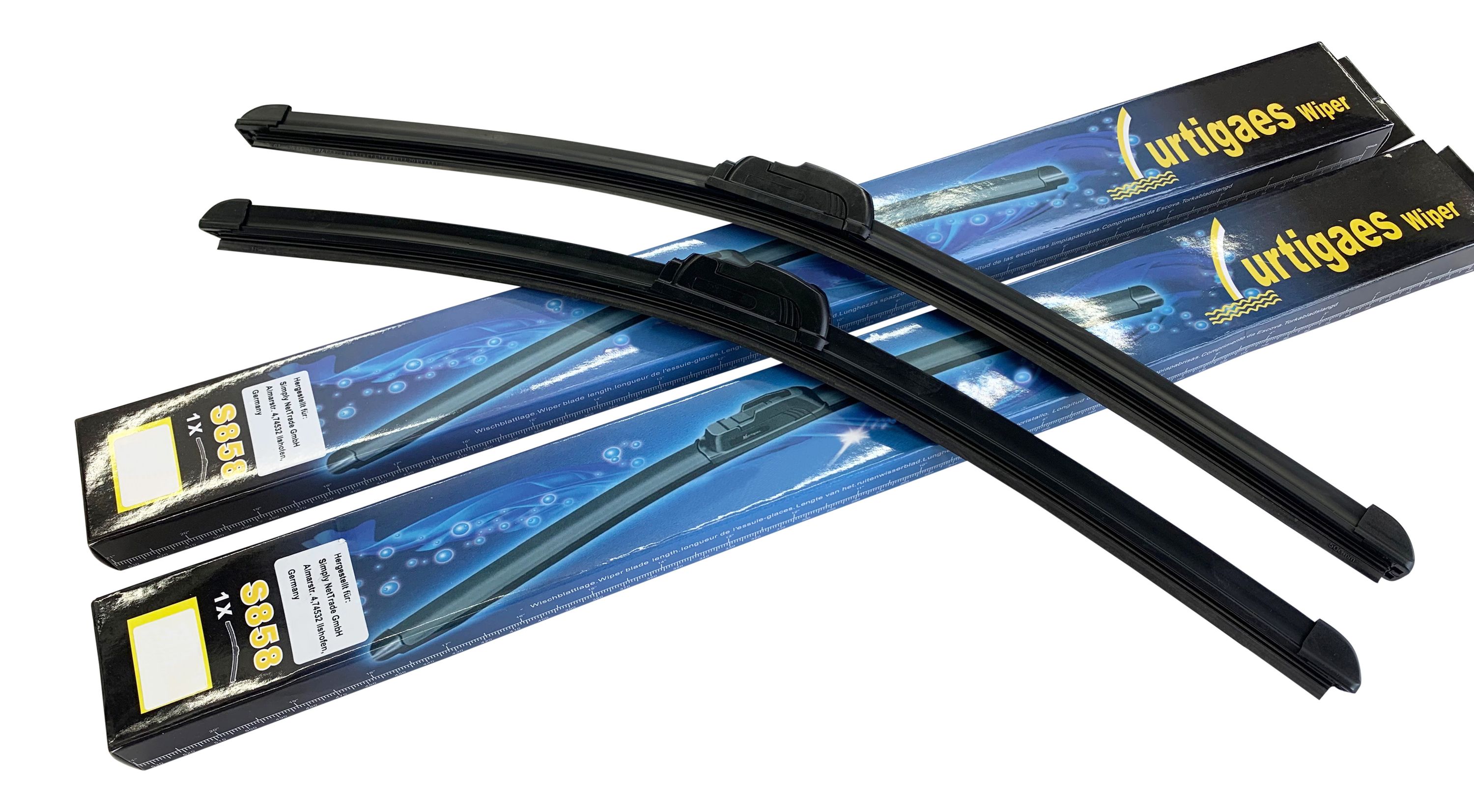 DOPPEL PACK Scheibenwischer FLAT 550/550mm für Peugeot 405
