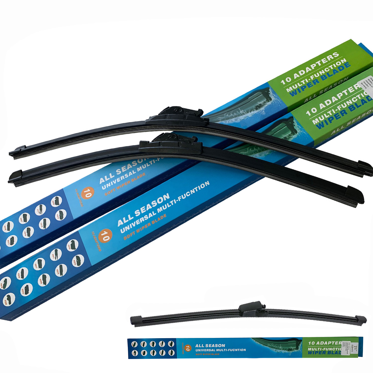 3x Scheibenwischer VORN + HINTEN SET für SKODA FABIA II 2007-2014 [21/21/13TA]