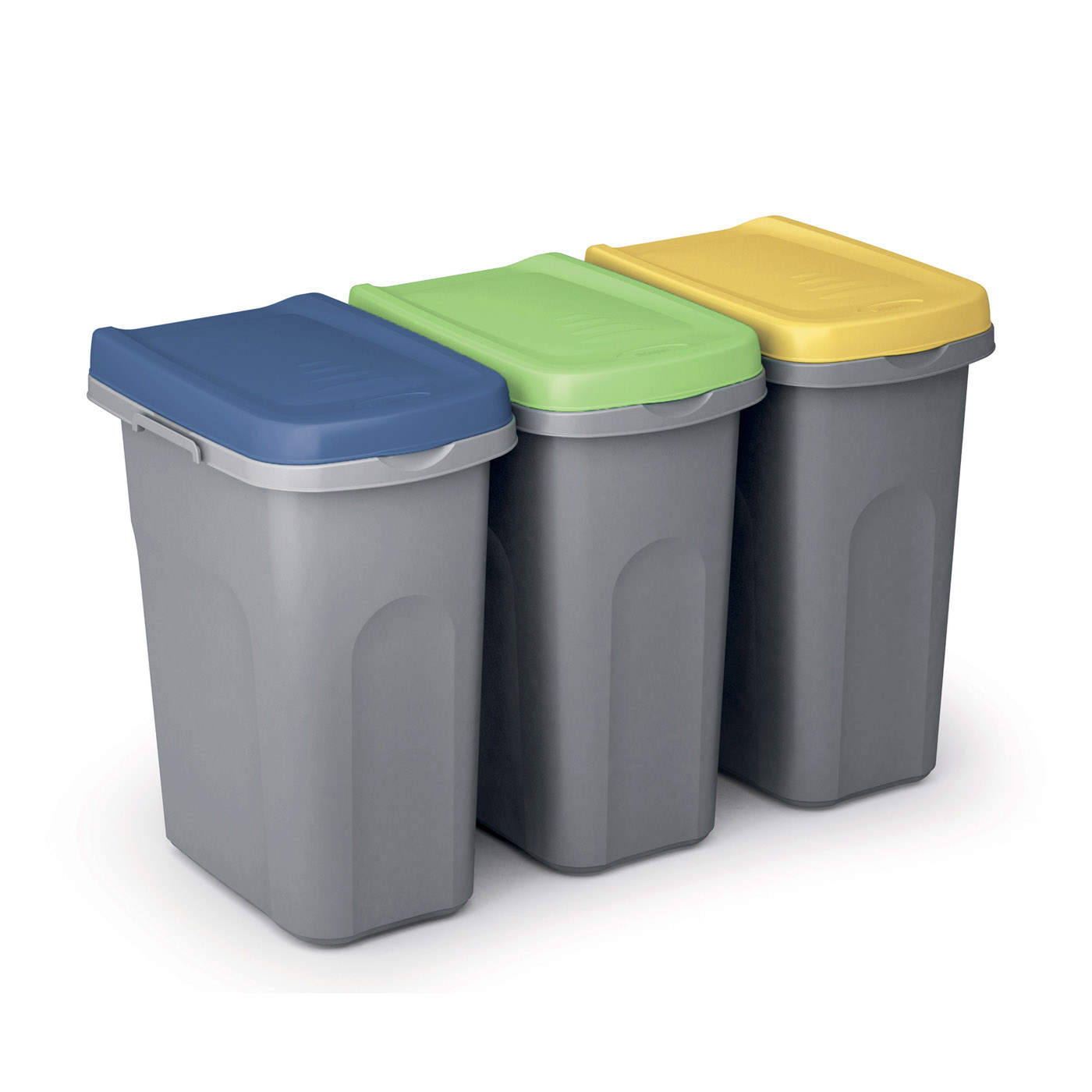 CASARIA® Mülleimer Küche 25L mit Deckel Kunststoff Abfalleimer Küche Behälter