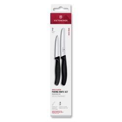 Victorinox Swiss Classic Gemüsemesser Set 2-teilig | Wellenschliff + Gerade Klinge