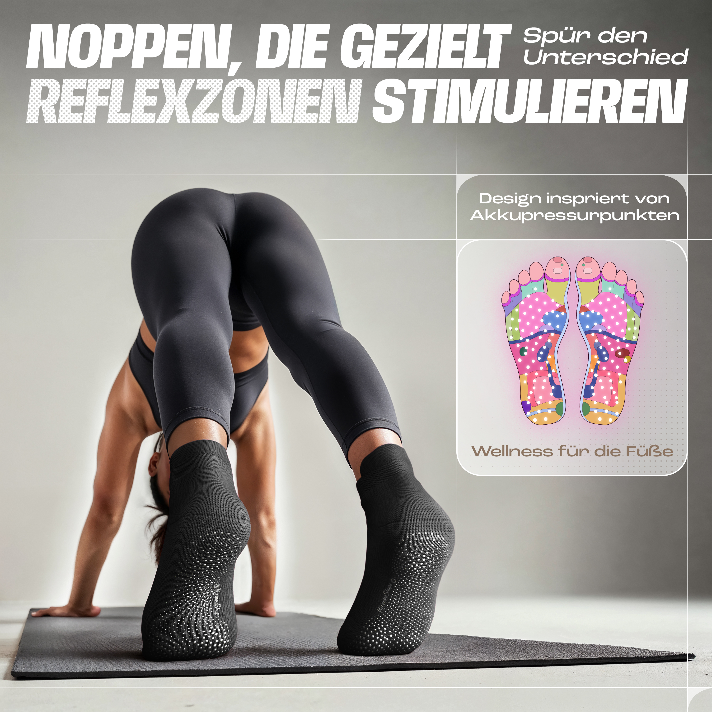 NirvanaShape Yoga- und Pilatessocken – Produktvorteile