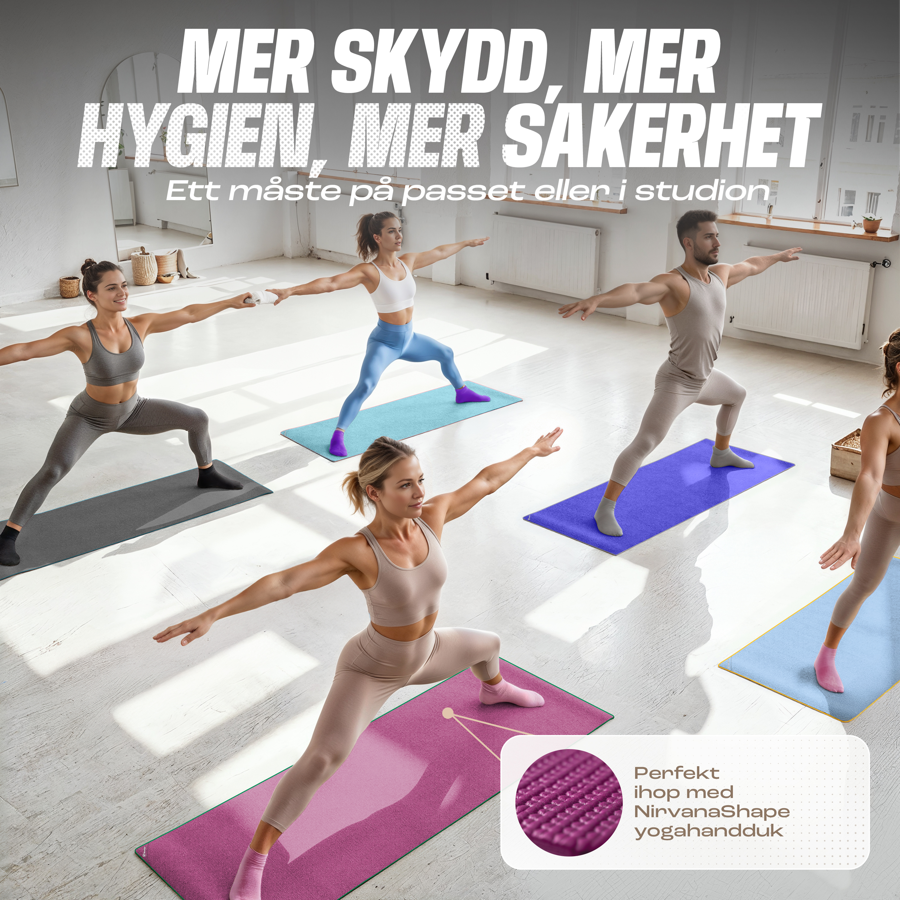 NirvanaShape rutschfeste Yogasocken für Yoga und Pilates