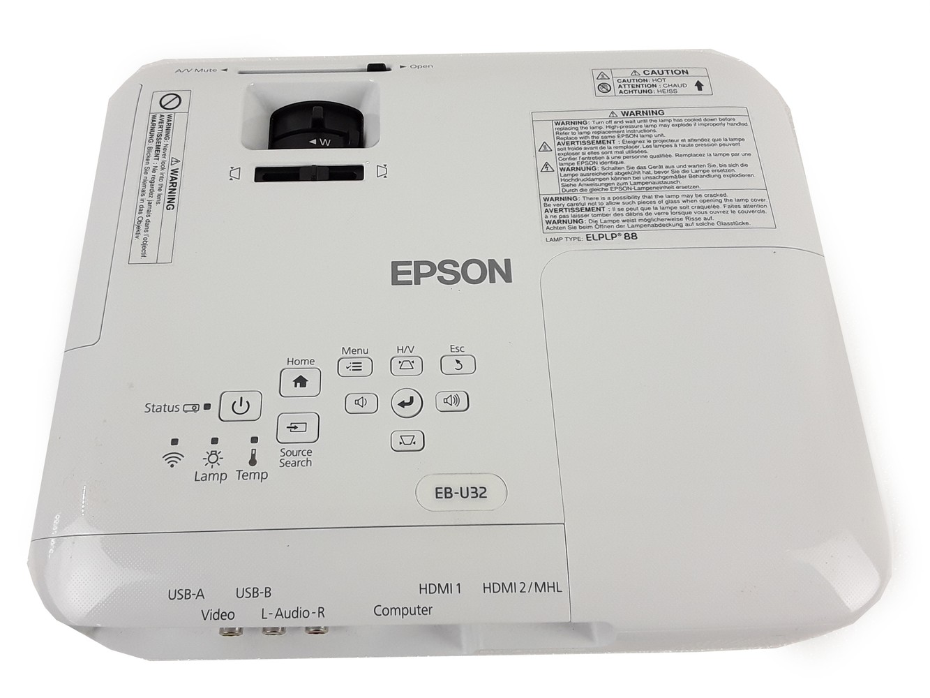 Epson Full HD Projektor EB-U32 Beamer WUXGA 3.200 Lumen 16:10