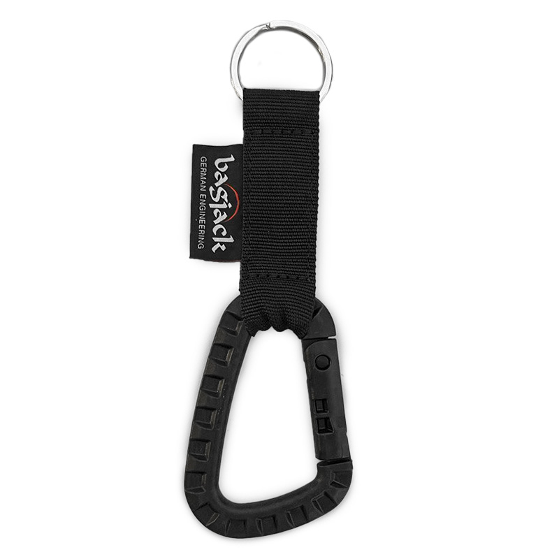 KEYCATCHER w TACTICAL CARABINER BLK - black | BAGJACK | TECHNICAL