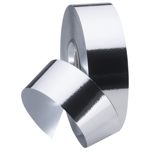 Ruban métallisé brillant, larg. 31 mm, argent