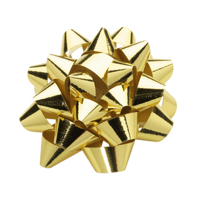 Lazos decorativos dorados para pegar Ø 6 cm , 25 piezas