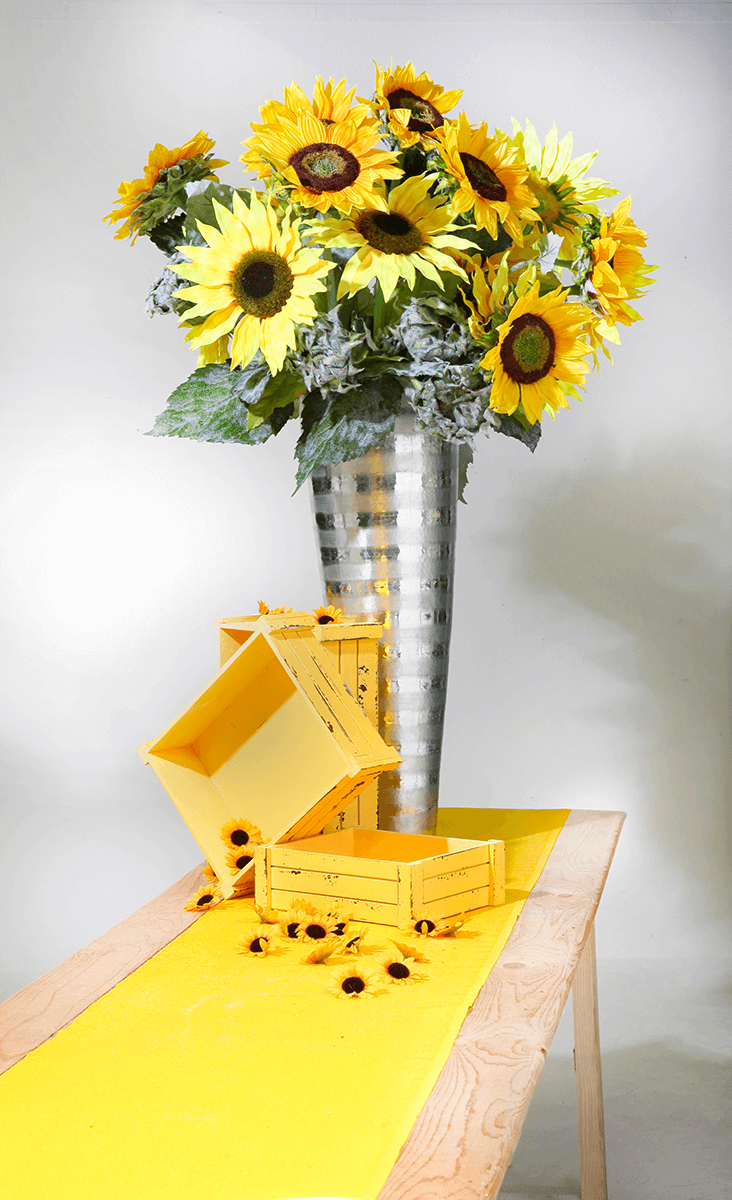 Künstliche Sonnenblume, 85 cm - 5