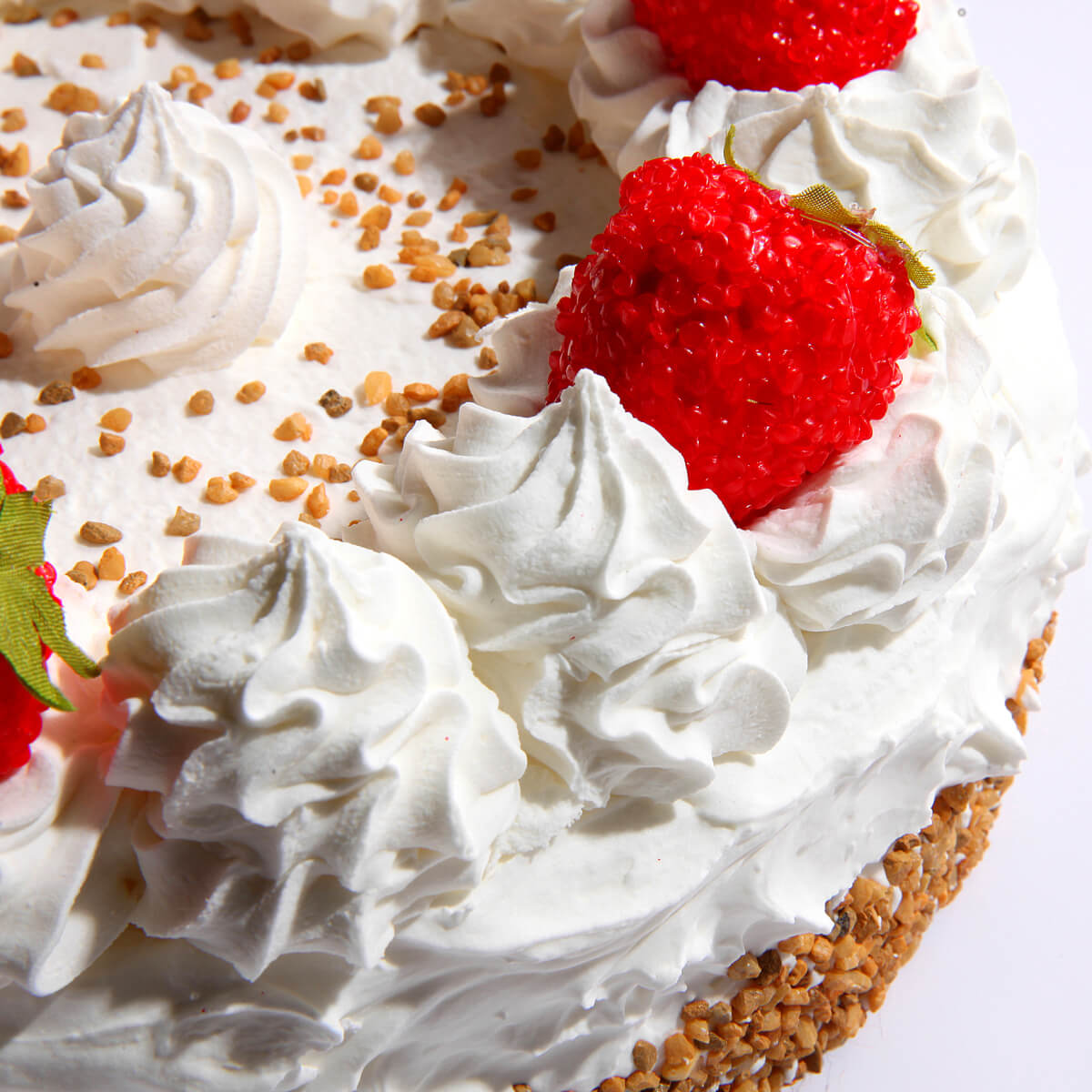 Strawberry cream cake food replica 20 cm Ø - 8
