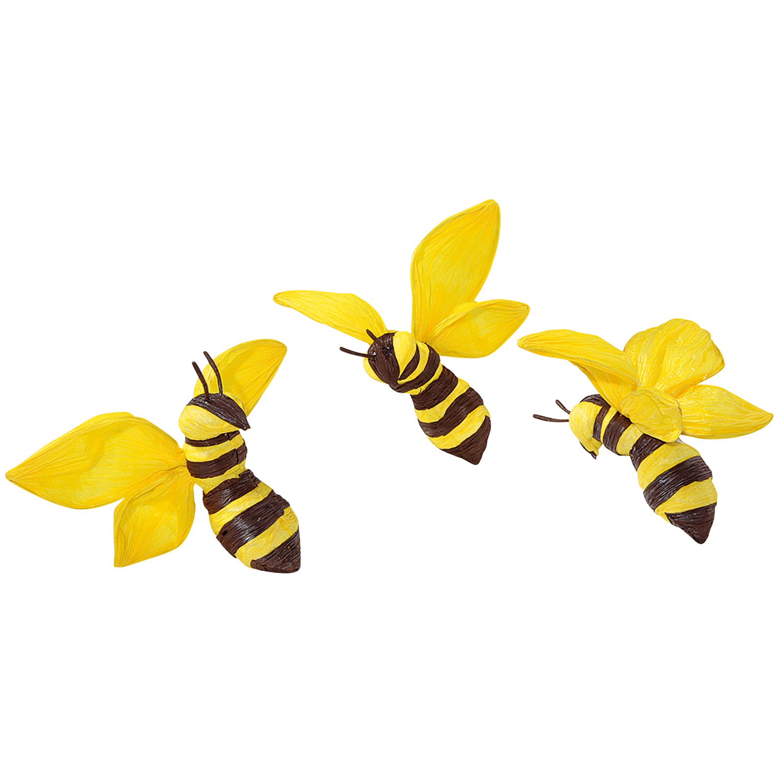 Deko Bienen 26 cm, 3 Stück - 0